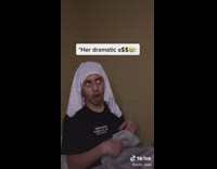 Guy gets woken up by dramatic girlfriend 