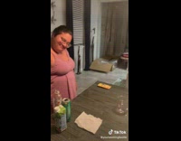 2 women play game with breast 