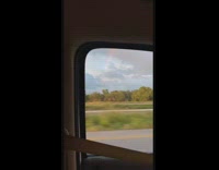 Collab DailyDoseOfInternet - Couple on drive see full rainbow highway