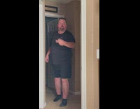 Lady Surprises Man as He Passes By