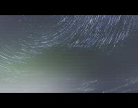 Time lapse video of stars in the sky