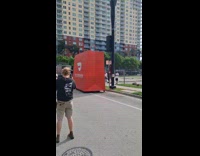 Huge DoorDash bag with wheels drive part 2