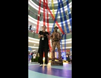 Collab BoysIG-Default - Human Statue Dances Along with Female Teenager 