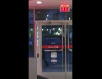 Rat hanging on top of door on top of main entrance