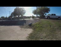 Remote controlled truck toy do front flip trick