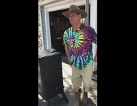 Collab Kale Salad IG - Man dances to country music smoker