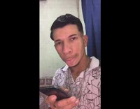 Guy uses horse filter 