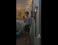 Guy pretends to hit VSCO girl with hydroflask 