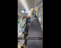 Man has a lot of piercing on left ear