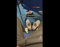 Collab BitchIG2 - Guy takes feet out of white shoes