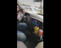 Guy plays loud car on speaker cop drives by 