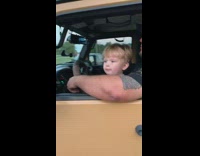 Collab BitchMP - Little boy yellow jeep says bye