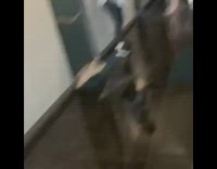 BitchMP - Girl in blue squeegee flood