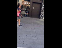 Collab WINY - Man dress up as zombie on street