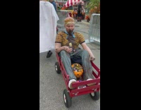 Lady in Ghost Costume Walk to Submitter