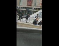 Man and Woman match outfit balance legs photo shoot