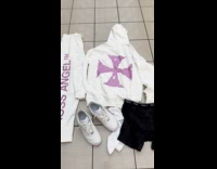 Man having fit check in the mall 