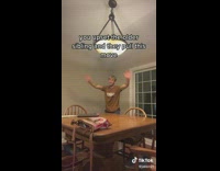 Skit where guy acts how younger sibling acts when scared