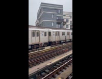 Collab Subway Creatures - Group of teens rides top of subway