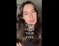 Girl tells guys to close their eyes 
