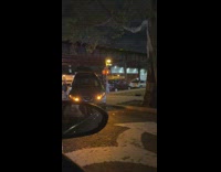 Car gets into an accident on the street 