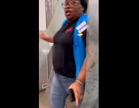 Woman pranks co-worker by scaring her