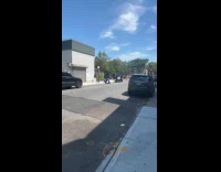 Motorcycle parked on street tires gone missing