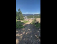 Biker in red falls face first off ramp 