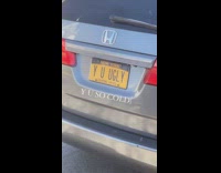 Custom vanity plate minivan y u ugly 