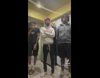 Three guys try not to laugh at inappropriate ABC