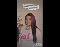 Lady shows pictures of herself before losing weight 