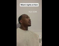 Skit where guy shows how he ends up spending all night out in miami