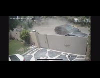 Black car crashes into parked car fail 