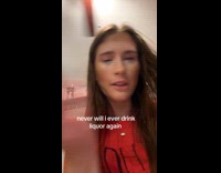 Drunk woman ranting comes out gibberish 