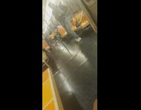 Purple shirt guy dances subway train pt. 2