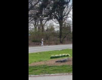 Collab WINY - Man jogs at park wears weird clothes