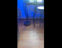 Roomba stuck underneath table