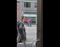 man swinging and fighting someone invisible 