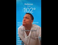 Guy dripping with sweat yells at fan 