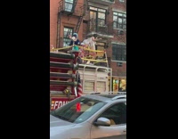 Guy wears white lingerie bodysuit on bus 