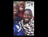 Boys laugh at face filter 