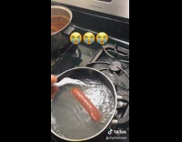 BitchMP - Guy cooking plastic fork hot dog 