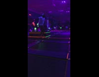 Guy attempts front flip fail