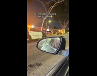 Guy pulled over by cops calls name