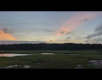Sunset view of the sky at the fields 