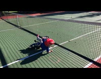 Collab Kook Of The Day - Boy riding bike runs into tennis net