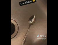 Mom wakes you up at 3am to wash dishes single spoon