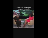 Guy reacts to Oprah laughing at woman in pain