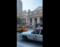 Collab WINY - Ghostbuster car driven by character named Slimer