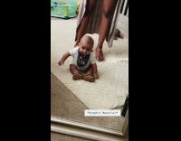 Mom takes selfie baby throws up